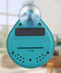 Back view of waterproof digital timer with suction cup and loud alarm for kitchen, shown in a home setting