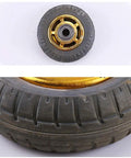 Heavy Duty Silent Rubber Caster Wheels 125 mm Anti Skid Rolling Castors With Ball Bearing Mounting Plate And Lock Brake close-up view of wheel detail.