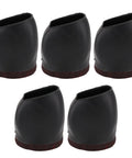 Set Of 15 Rubber Chair Wheel Stoppers And Caster Cups Floor Protectors For Office And Home, Anti Slip Inner Grip