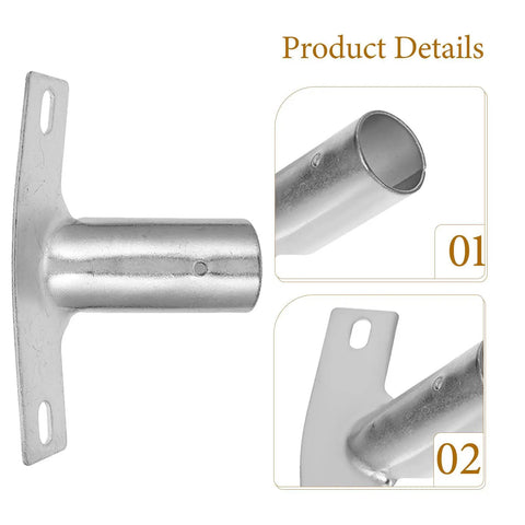Universal Iron Broom Handle Adapter Kit 8pcs Quick Fit Connector For Floor Scrub And Sweeper Pole Replacement Versatile Heavy Duty Push Broom Head Mount Easy Install Reliable Durable Home Cleaning Essential