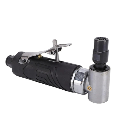 Rock Solid Professional 90 Degree Air Powered Angle Die Grinder And Pneumatic Polisher with ergonomic handle for tight spaces.