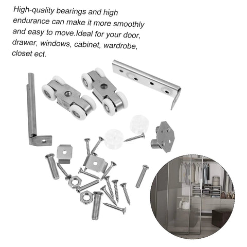 Stainless Steel Sliding Door Roller With Nylon Wheels For Patio Doors Built To Last Heavy Duty Quiet Glide Smooth Track Kit