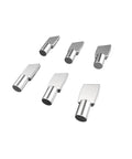 Super Heavy Duty Quarter Inch Shelf Pins Crafted From Zinc Plated Steel For Rock Solid Cabinet Shelving and Tight Grip Furniture Pegs That Handle Massive Weight Like A Boss, set of six.