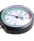 Slick Stainless Steel Tire Tread Depth Gauge Delivering Dead On Accuracy For Quick Rubber Wear Checks Pro Level Measurement Tool close-up of dial face