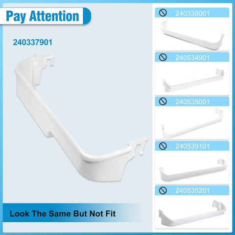 2 Pack Refrigerator Door Bin Shelves Replacement For Kenmore Frigidaire Durable Eco Friendly Fits AP2115858 PS429868 EA429868 featured with part number 240337901.