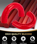 Red Tow Hook Cover Set For Ford F150 2004 To 2025 Ford Bronco 2021 To 2024 And Toyota Tundra 2017 To 2021 Snap On Anti Rust Protection
