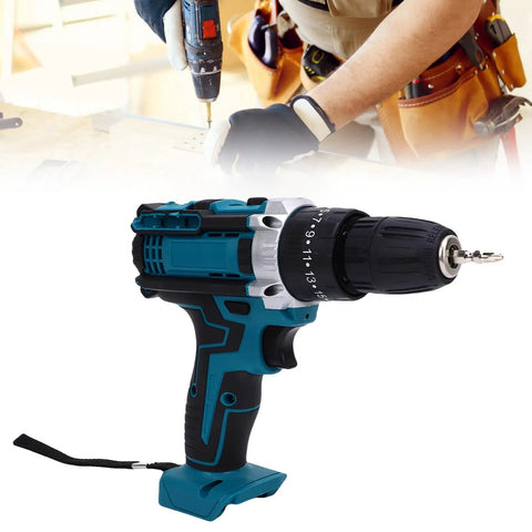 Badass Cordless Drill Driver Featuring 10 Mm Keyless Chuck And 21 V Brushless Motor delivering serious kick for tough DIY projects, close-up view.