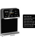 Wall Mounted Instant Hot And Cold Water Dispenser with Touch Screen, dual temperature control, quick heat, black and silver