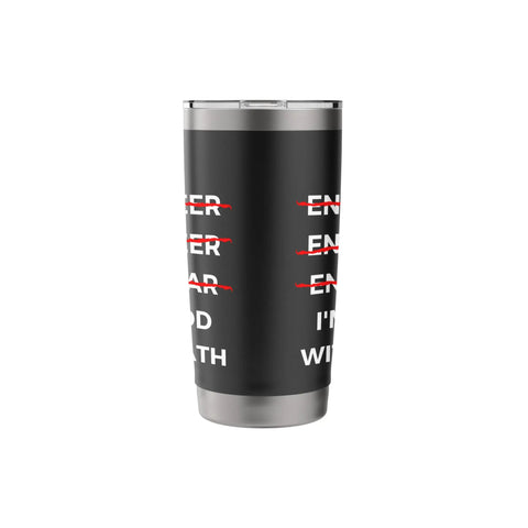 Black Funny Engineer Tumbler With Sarcastic Math Jokes And Misspelling Humor, Stainless Steel Insulated Travel Cup