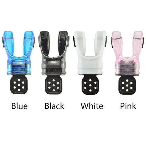 Custom Fit Silicone Scuba Mouthpiece For Adults, Bite Moldable To Cut Jaw Fatigue, Easy To Shape With Hot Water, 4 colors