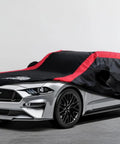 Ford Weatherproof Car Cover For All Weather Use With Red Stripe Design, Custom Fit For 1994 To 2025 Ford Models, Mirror Pockets