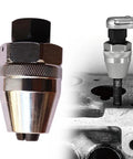 Do It All Adjustable Broken Bolt Remover And Stud Extractor For One Quarter To One Half Inch Bolts Six To Twelve Mm Heavy Duty Chrome Vanadium Tool For Rusted Painted And Damaged Studs shown in use and close-up