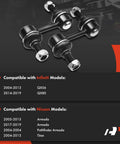 Front Sway Bar End Links 2 Piece Set For Nissan Pathfinder Armada Titan Infiniti QX80 QX56 Stabilizer Links Left And Right Fits 2004-2019