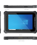 Ready To Roll 8 Inch Windows 11 Pro Tablet With Intel N5100 Processor And 8GB Ram Plus 128GB Storage For Rugged Outdoor Work. Tablet ports and layout.