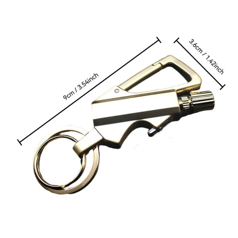 Infinity Kerosene Lighter 3 In 1 Keychain Bottle Opener Igniter Waterproof Windproof Multitool Gold Fire Starter