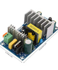 Beefy 100W Switching Power Supply Module For Industrial Use With High Efficiency And Wide AC Input 85-245V, Compact 4.2 X 2 X 1.1 Inch DC Output Converter, Rugged Industrial Grade Power Supply For Machinery And Automation., 24V DC module with heatsinks, 4.2 x 2 x 1.1 in