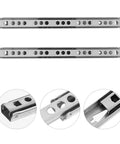 Stainless Steel Cabinet Drawer Slide Rail Kit, Side Mount Ball Bearing Rails For Smooth Silent Drawer Operation, close-up view