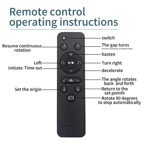 Remote control for Hype Your Product With This Sick 3-In-1 Electric Rotating Display Stand That Spins Smooth 360 Degrees.
