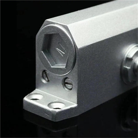 Beefy Hydraulic Door Closer With Adjustable Speed 15 To 45 Kg Range Silent Soft Close Aluminum Alloy Body bracket detail