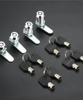 Drawer Tubular Cam Lock With Locking Plate Zinc Alloy Heavy Duty Cabinet Mailbox Drawer Lock With Keys Displayed