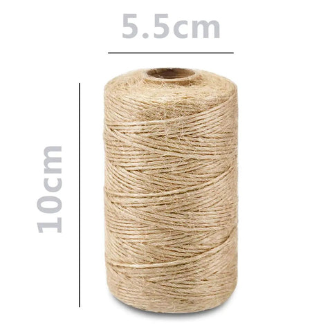 2Mm Natural Jute Twine For Crafting And Garden Projects Eco Friendly Biodegradable Packing String Brown 328 Ft 100m spool image