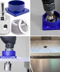 Drilax 1-3-8-in diamond hole saw kit with water delivery and guide for granite and quartz countertops