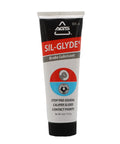 Front view of AGS SIL-Glyde brake lubricant tube, silicone-based, 4 oz, red and black label