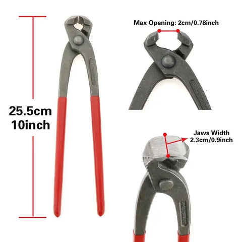 25.5 cm pincers for 80 Piece Stainless Steel Single Ear Hose Clamps Kit With Pincers For Sizes 7 To 21 Millimeters, 304 Grade Pro Grade