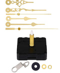 No Fuss Long Shaft Silent Clock Movement With Gold Hands For Diy Wall Clock Builds Smooth Quartz Ticking Mechanism parts and tools