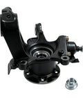 Front Right Steering Knuckle With Wheel Hub Assembly And Preinstalled Bearing For Ram ProMaster 1500 2500 3500 showing durable cast iron construction with sealed bearing.