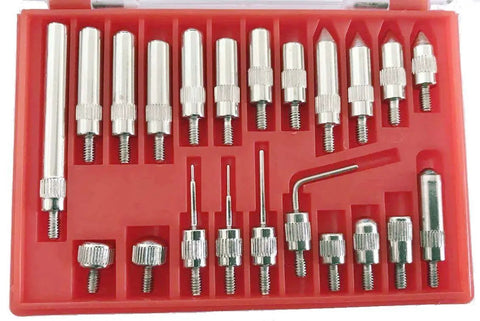 22 Piece Dial And Electronic Indicator Point Set With Inch Thread 4-48 In A Durable Plastic Case Handy Pro Grade Tools For Most Dial Indicators Fits American And Import Dial Indicator Models Includes Anvil Point Set
