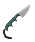 Minimalist Neck Knife With 12C27 Blade Steel, Micarta Handle, durable thermoplastic sheath and mounting options for easy EDC carry