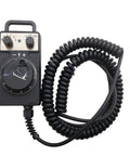 Upgrade Your Machining Game With This Sweet HC121 Handwheel Manual Pulse Generator. This Crank Handle Is A Total Game Changer For Precise CNC Axis Moves And Feels Awesome In The Shop. Perfect Fit And Smooth Operation Make It A Must Have Upgrade For black CNC handwheel controller with coiled cable