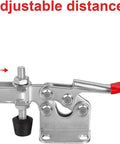 Heavy Duty Toggle Clamp 225D Quick Release Hold Down Clamp 500 Lbs Anti Slip Horizontal Clamp with adjustable distance feature