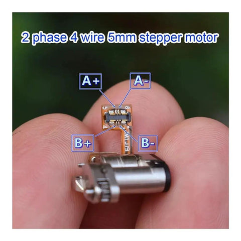 Precision Stepper Motor Electronic Starter With Planetary Metal Gearbox, 2 Phase 4 Wire Drive, 1.6mm unit in hand