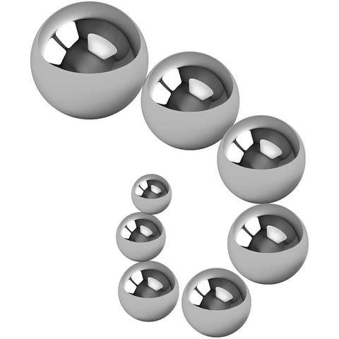 DIY Coin Ring Making Balls Set For Monkey Fist Projects Stainless Steel Pro Grade 8 Size Assortment including two pieces each
