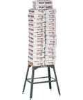 Beefy 13 By 23 Inch Butcher Block Tool Table With 700 Pound Capacity And About 30 Inch Tall Vibration Reducing Cross Braced Benchtop Stand