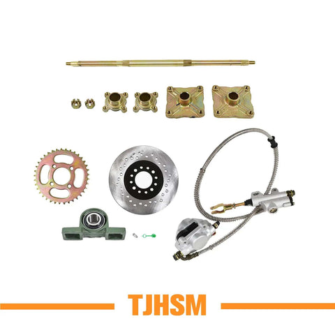 32 Inch Live Rear Axle Kit Replacement For DIY Go Karts Quad Bikes And Drift Trikes Heavy Duty Metal Axle Built For Custom Builds