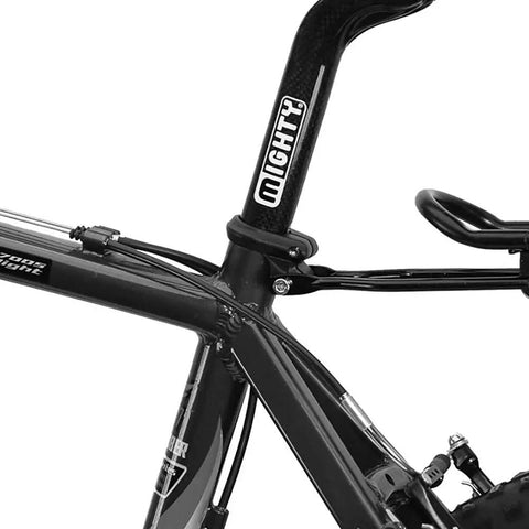 28.6mm Seat Post Clamp With Rack Mounts, Black Finish, Ultra Lightweight, Weighs Under 44g, Adds Solid Rear Rack Fixation Point, Easy Install