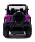 Rear view of Jeep Wrangler One Sixteenth Scale RC Car For Kids With 2.4GHz Radio Control And Turbo Boost Full Function Offroad Vehicle