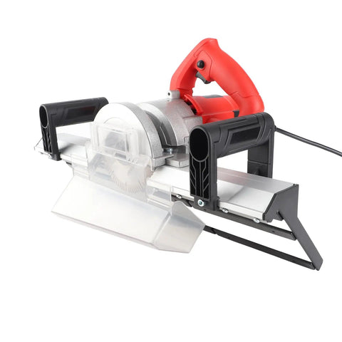 Pro Grade Electric Tile Bevel Cutter With 1200w Motor And 13000 RPM Spin showing handle and blade for precision ceramic edge cutting.