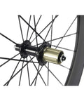 Close-up of hub on Carbon Wheelset 38/50/60/88mm 700c Clincher 23mm UD Matte Finish For Road Bikes With Basalt Brake Surface