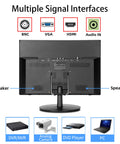Back view of 17 Inch Security Monitor For Surveillance And CCTV Wall Mount LCD With USB Video Playback HDMI AV VGA