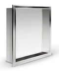 12x12 Inch Stainless Steel Shower Niche, Modern Waterproof In Wall Shelf For Bathroom, Easy Tile In Install, Soft Light Polish Finish