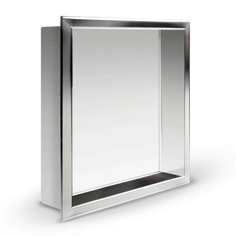 12x12 Inch Stainless Steel Shower Niche, Modern Waterproof In Wall Shelf For Bathroom, Easy Tile In Install, Soft Light Polish Finish