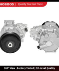 AC Compressor With Clutch For Toyota Camry RAV4 Sienna Keeps Your Ride Frosty Auto AC Assembly Direct Replacement OEM 88310-06440, 360 view of compressor.