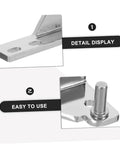 Beefy Heavy Duty Zinc Alloy Refrigerator Door Hinges, 4 Pack Universal Replacement For Commercial Freezers, Swivel Style, Corrosion Resistant, Easy Maintenance, Keeps Doors Aligned, Sealed, And Ready For Service. Detail view of zinc alloy hinge