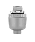 Heavy Duty 10 Pack 1 2 Inch Liquid Tight Connectors Npt Threads For Flexible Pvc Electrical Conduit Non Metallic Fittings side view close-up
