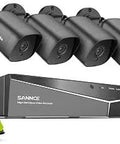 Image of 8 Channel 1080P Security Camera System With DVR And 4 2MP Indoor Outdoor Bullet CCTV Cameras Weatherproof IP66 Night Vision