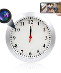 WiFi Wall Clock Camera Nanny Cam 1080P Hidden Clock With Motion Detection For Stealthy Indoor Home Security Real Looking Wall Clock Streams Live Video From Anywhere On Any Device